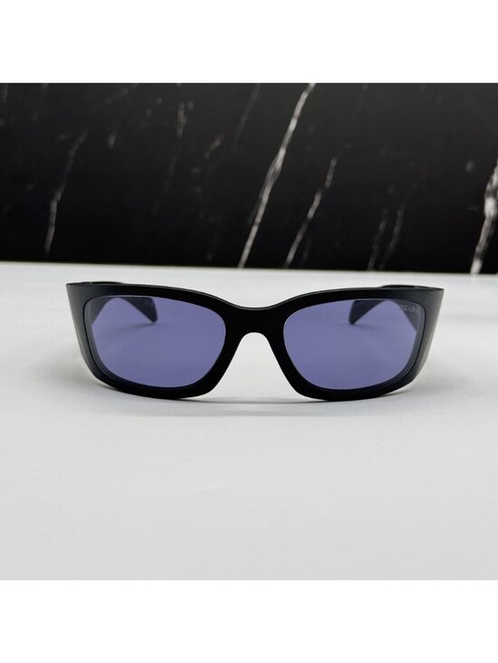 NEW PRADA PRA19S 1BO40G SUNGLASSES PR A19S 1BO40G BLACK/PURPLE UNISEX SPR A19S main image 8